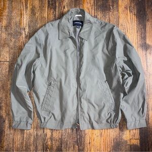London Fog Light Weight Zip Front Golf Jacket size Medium color Light Sage